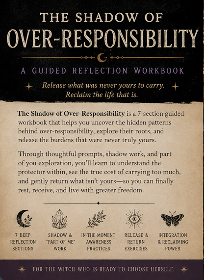 THE SHADOW OF OVER-RESPONSIBILITY WORKBOOK